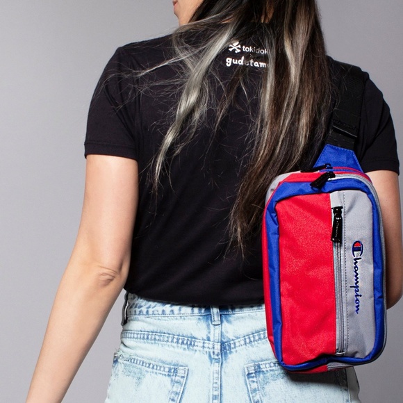 champion color block waist pack